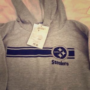 Grey Steelers Hoodie Sweatshirt